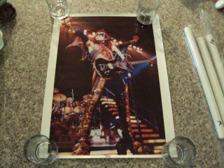 Vintage Kiss Gene Simmons Poster Kiss Alive Ll 1977 Unmarked Id:35669