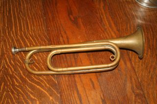 Vintage U.  S.  Regulation Brass Military Bugle