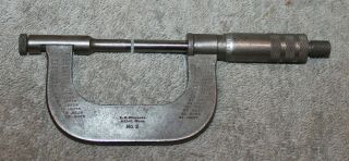 Vintage Starrett Micrometer No.  2 With No.  212 Attachment