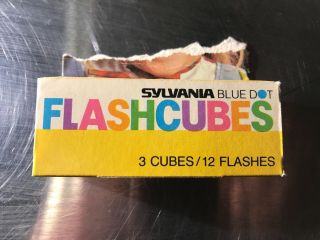 Sylvania Blue Dot Flash Bulbs 3 Cubes