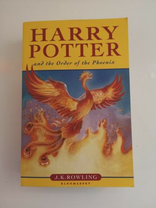 Harry Potter Order Of The Phoenix - First Edition 1st Print Paperback Bloomsbury