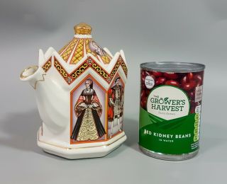 Vintage Sadler octagonal teapot King Henry VIII and his six wives retro royalty 4
