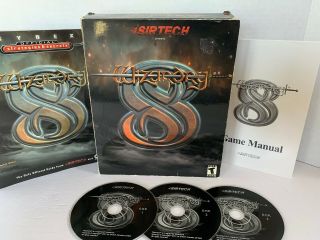 Wizardry 8 (pc,  2001) By Sirtech Cd Big Box Vintage Computer Game