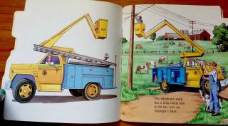 THE TRUCK BOOK Vintage 1980’s Children ' s Toddler Golden Shape Book 3