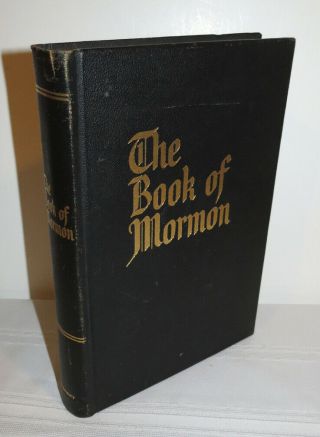 Vintage 1962 Book Of Mormon,  Deluxe Leather,  Family Edition Gilt,  Friberg Art