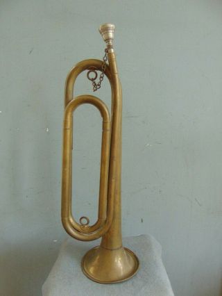 Vintage Brass Rexcraft U.  S.  Regulation Bugle - Us Army