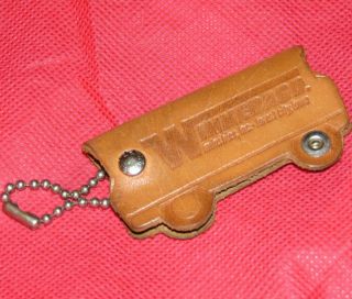 [keyring] Winnebago Vintage Leather Key Holder Rv - Forrest City,  Iowa