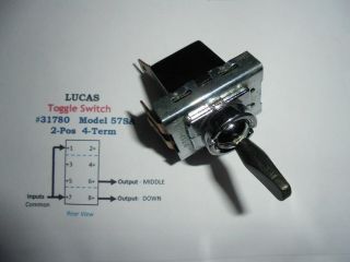 Lucas Vintage 31780,  2 - Pos 4 - Term Toggle Switch