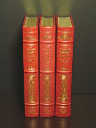 Montaigne Essays - Franklin Library - Great Books Western World - 3 Volume Set