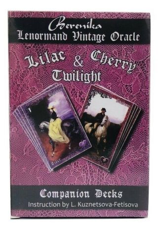 Berenika Lenormand Vintage Oracle Lilac & Cherry Twilight 36,  36 Deck Cards Tarot
