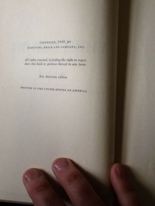 1st ed.  1949 George Orwell - 1984 - Nineteen Eighty - Four Harcourt Brace 6