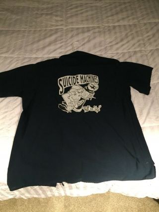 The Suicide Machines VINTAGE 1997 Work Shirt Size Large Punk Ska 2