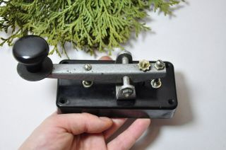 Vintage Telegraph Key Morse Code Pen Morse Key Communication Device Military Spy