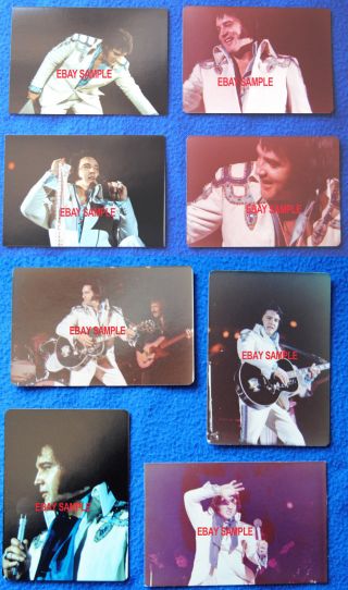 8 Vintage Elvis In Concert Photos Taken In Atlanta,  Ga 1975