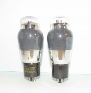Matched Pair (gm/ma) - Sylvania 6l6g Amplifier Tubes.  Tv - 7 Test Strong.