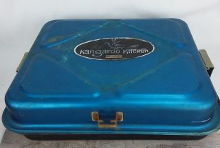 Vintage 1970s Blue Kangaroo Kitchen Multi - Function Portable Camping Stove Grill
