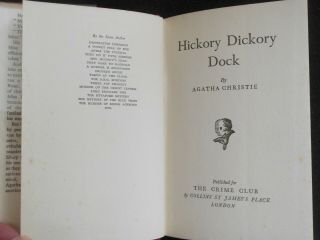 AGATHA CHRISTIE: Hickory Dickory Dock (1955 - 1st) Hercules Poirot 32 Crime Novel 5