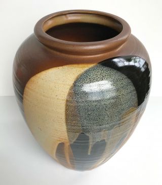 Vintage Large Pottery Craft Floor Vase In The Style Of Robert Maxwell