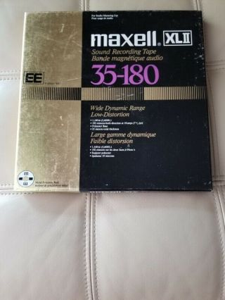 Maxell Xlii " Ee " 35 - 180 Reel - To - Reel 10.  5 " 3600 
