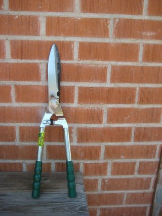 Vintage 8 " Blade Green Thumb 1960s Pruning Hedge Shears Garden Tool Usa
