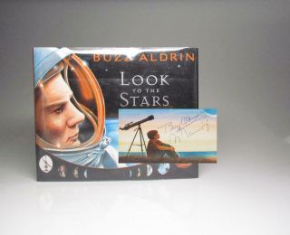 Buzz Aldrin / Look To The Stars Paintings By Wendell Minor Signed 1st Ed 2009