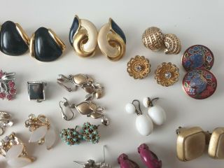 Vintage Retro Costume Earrings Jewellery Jewelry Car Boot Joblot Bundle 2