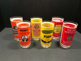 Heinz 57 Collectible Employee Gift Set 6 Georges Briard Vintage Glasses Tumbler