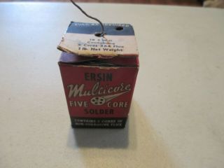 Vintage Easin Multi Cure Solder 5 Core Radio/television 1 Pound 60/40