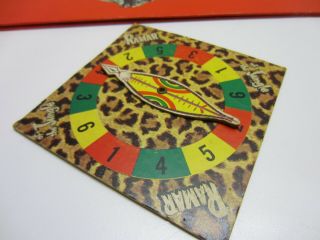 Vtg Retro Board Game Ramar Of The Jungle Board Instructions Spinner 3