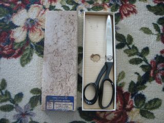 Vintage Wiss Pinking Shears Model Aa 11 " Made In Usa Newark Nj W/original Box