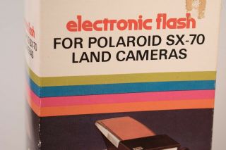 Vintage Electronic ITT Magic Flash for POLAROID SX - 70 CAMERA w/ BOX 4