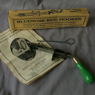 Rug Hooker Bluenose Tufting Tool Instructions Vintage Wire Presser Foot