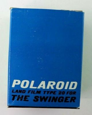 Polaroid Land Film Type 20c For The Swinger Nos Exp 01/1970