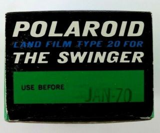 Polaroid Land Film Type 20C for the Swinger NOS Exp 01/1970 5