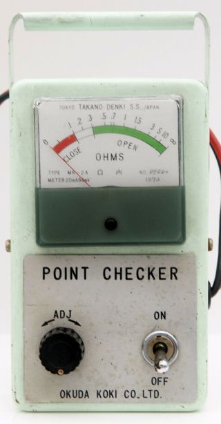 Electronic Point Checker Okuda - Koki Co Ltd Japan Vintage Analog Meter 70 