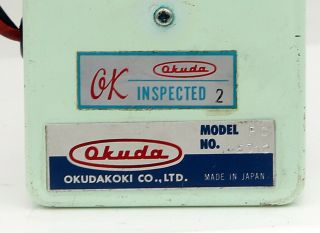 Electronic Point Checker Okuda - Koki CO LTD Japan vintage analog meter 70 ' s retro 4