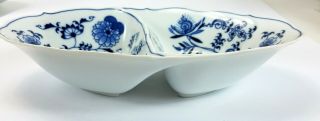 Vintage Blue Danube Japan Divided Oval Platter Dish 4