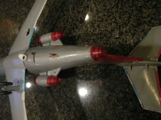 VINTAGE TIN PLATE TOY LITHO LOUIS MARX AMERICAN AIRLINES ASTRO JET 3