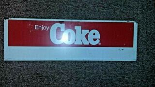 Vintage Metal Coca - Cola Sign Double - Sided advertisement 31” Length 2