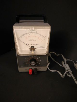 Vintage Heathkit Rms Volt Decibel Meter Ime - 21 - Clear