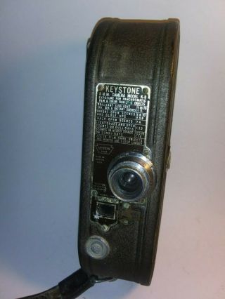 Vintage Keystone K8 Model 8mm Movie Camera With Case 1930s