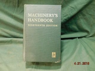 Vintage Machinerys Handbook Nineteenth Edition 1971 2420 Pages Of Machinist Info
