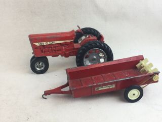 Vintage Tru - Scale Carter 890 Die - Cast Red 806 Intl Style Tractor Dc 1:16 Trailer