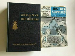 The Abc And Xyz Of Bee Culture A.  I.  Root Bee Library 1975 Embossed Cover 36th Bk