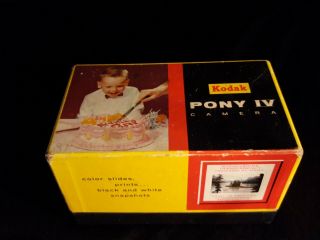 Vintage Kodak Pony Iv Camera—original Box—35mm Non - Rangefinder—anastar F/3.  5