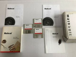 Mathsoft Mathcad Windows 3.  X Version 90s Vtg Software Floppy Disks Discs