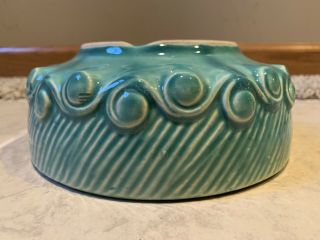 Vintage McCoy Art Pottery Aqua Blue Green 7 