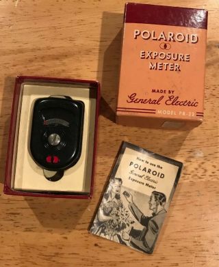 Vintage Polaroid Exposure Meter Pr - 22 Camera Photo Parts Accesories Light Meter