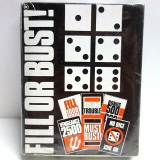 Vtg 1987 Fill Or Bust By Bowman Games Cards And Dice Game