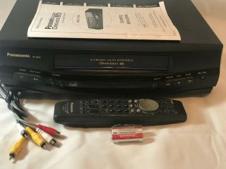 Panasonic Pv - 8453 Video Cassette Recorder Player Vcr 4 - Head Hifi Stereo